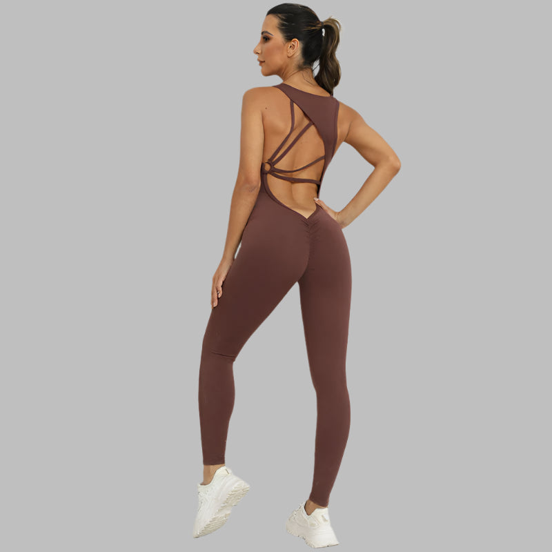 STRAPPY OPEN-BACK JUMPSUIT