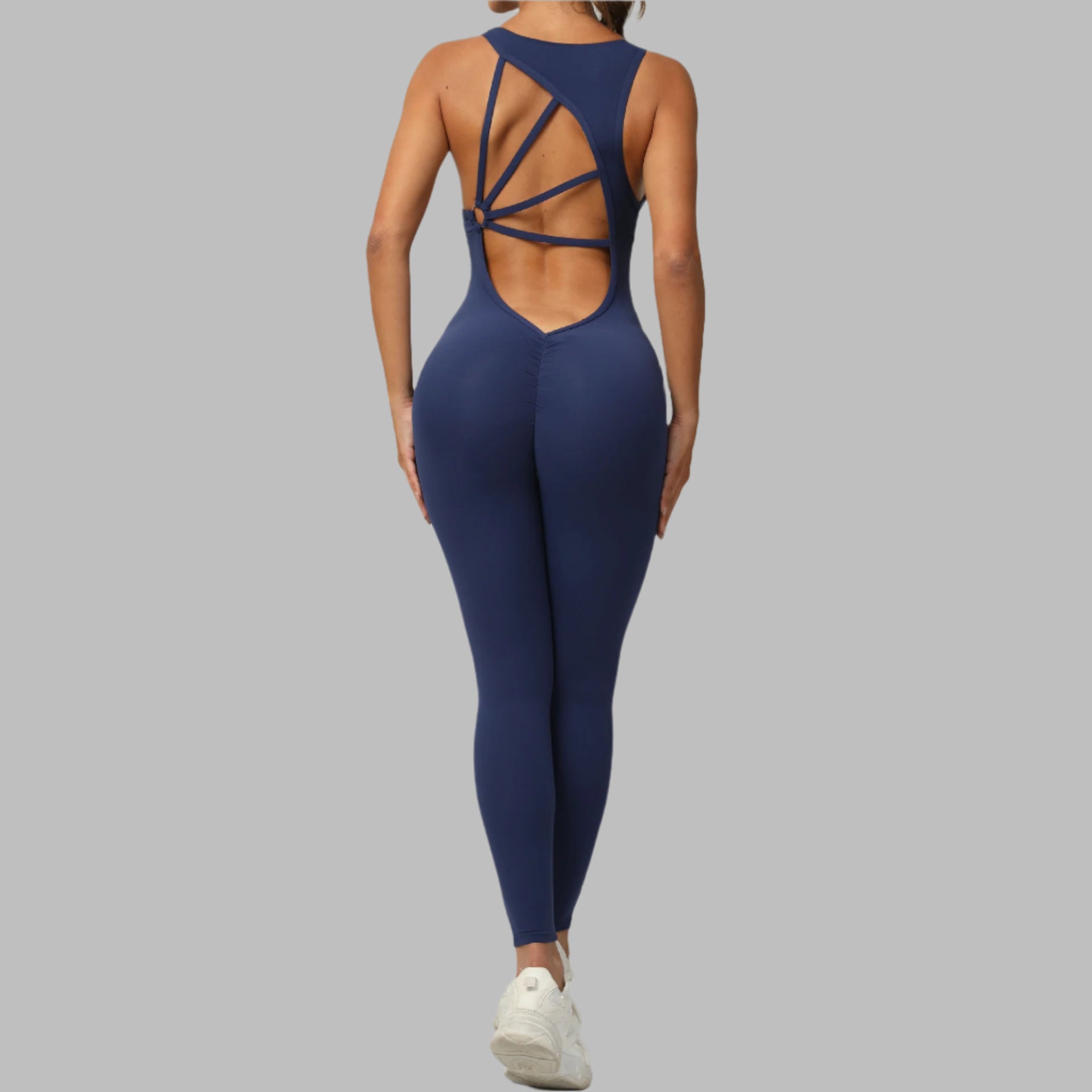 STRAPPY OPEN-BACK JUMPSUIT