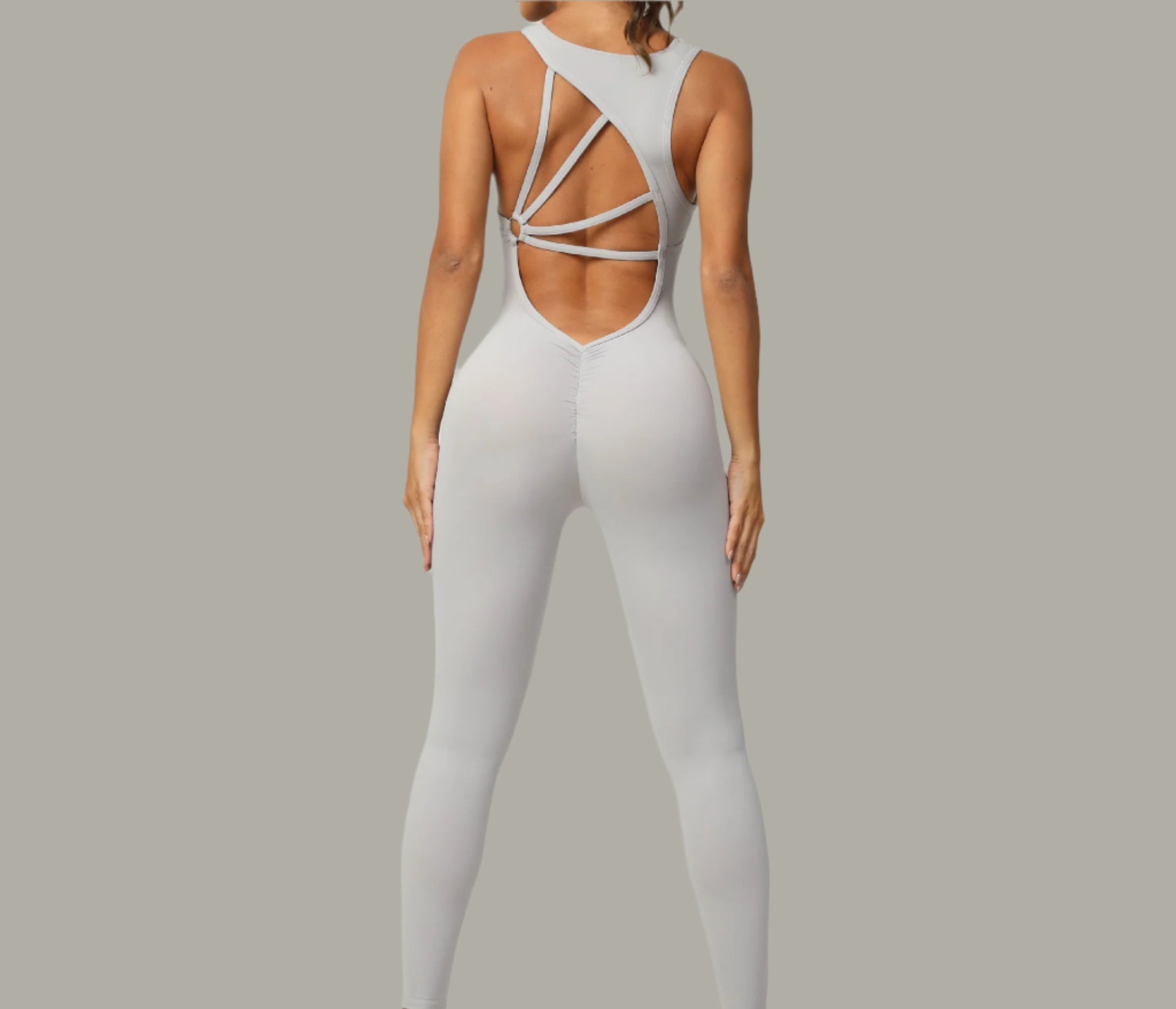 STRAPPY OPEN-BACK JUMPSUIT
